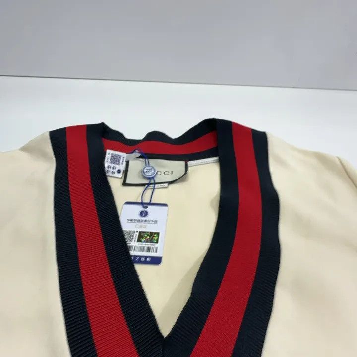 Gucci Gucci V-Neck Short Sleeve Dress in Cream Size M / US 6-8 / IT 42-44 - 8 Thumbnail