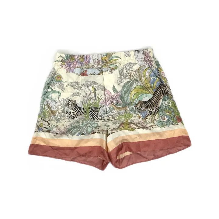 Gucci Gucci SS22 Printed Silk Shorts for Women Size 42" / US 20 - 2 Thumbnail