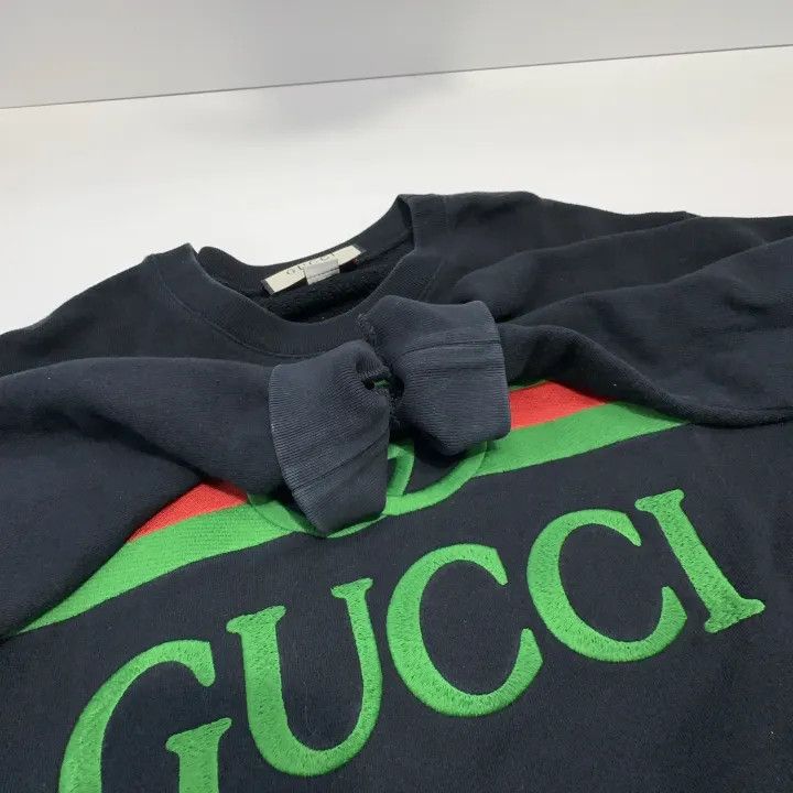 Gucci Gucci Logo Oversized Hoodie for Women Size S / US 4 / IT 40 - 8 Thumbnail