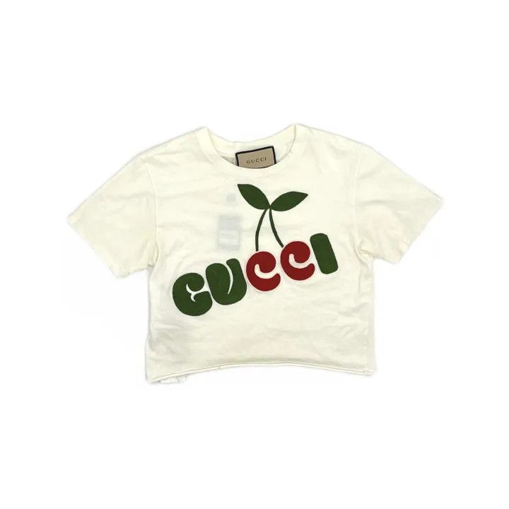 Gucci Gucci Epilogue Cherry Print Cotton T-shirt Size XXS / US 00 / IT 34 - 2 Thumbnail