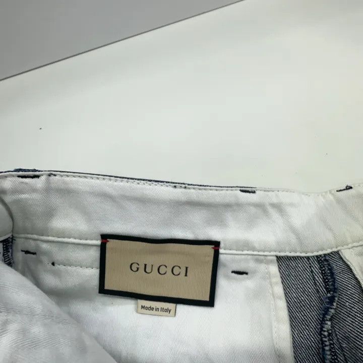 Gucci Gucci Blue High-Waisted Casual Shorts for Women Size 40" / US 18 - 4 Thumbnail