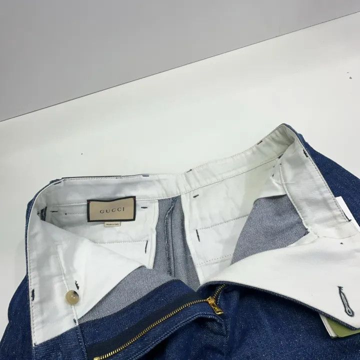 Gucci Gucci Blue High-Waisted Casual Shorts for Women Size 40" / US 18 - 9 Thumbnail