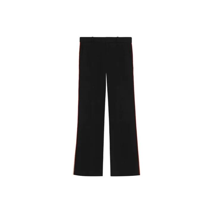 Gucci Gucci SS21 High-Waist Black Flare Pants Size 42" / US 20 - 2 Thumbnail