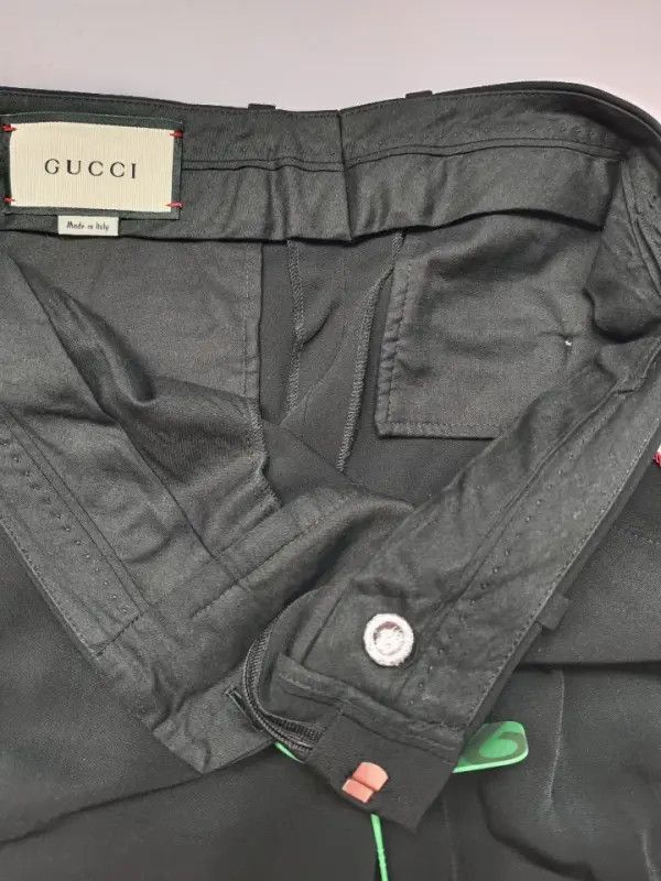 Gucci Gucci SS21 High-Waist Black Flare Pants Size 42" / US 20 - 6 Thumbnail