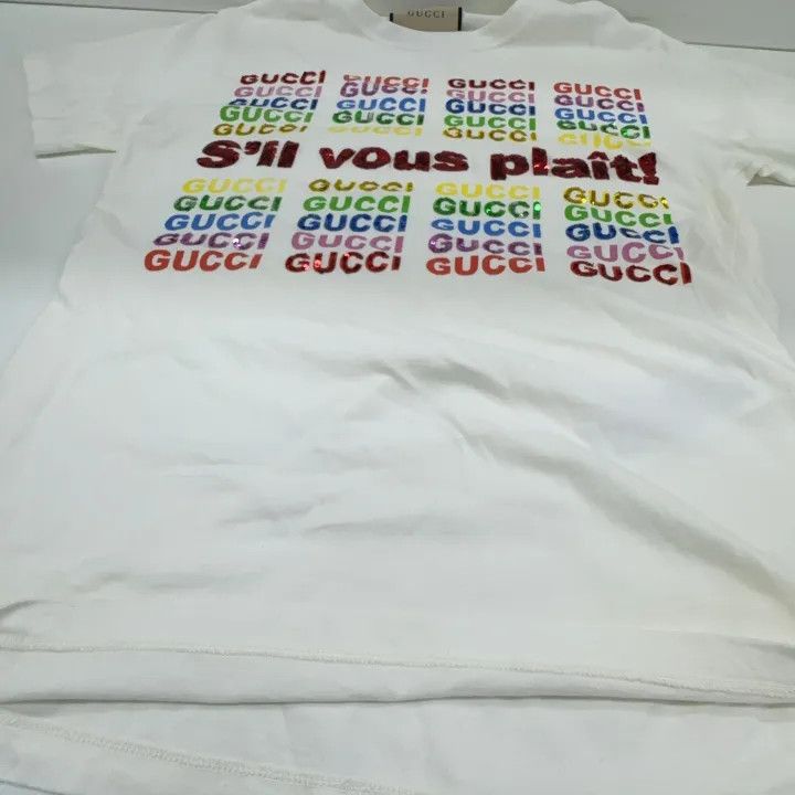 Gucci Gucci Logo Print Loose Fit T-Shirt Size XS / US 0-2 / IT 36-38 - 8 Thumbnail