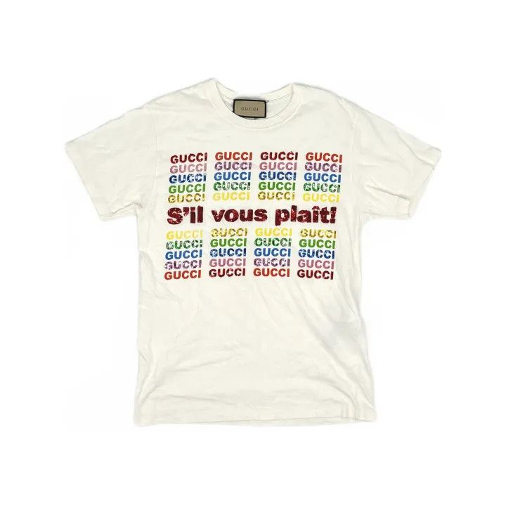 Gucci Gucci Logo Print Loose Fit T-Shirt Size XS / US 0-2 / IT 36-38 - 2 Thumbnail