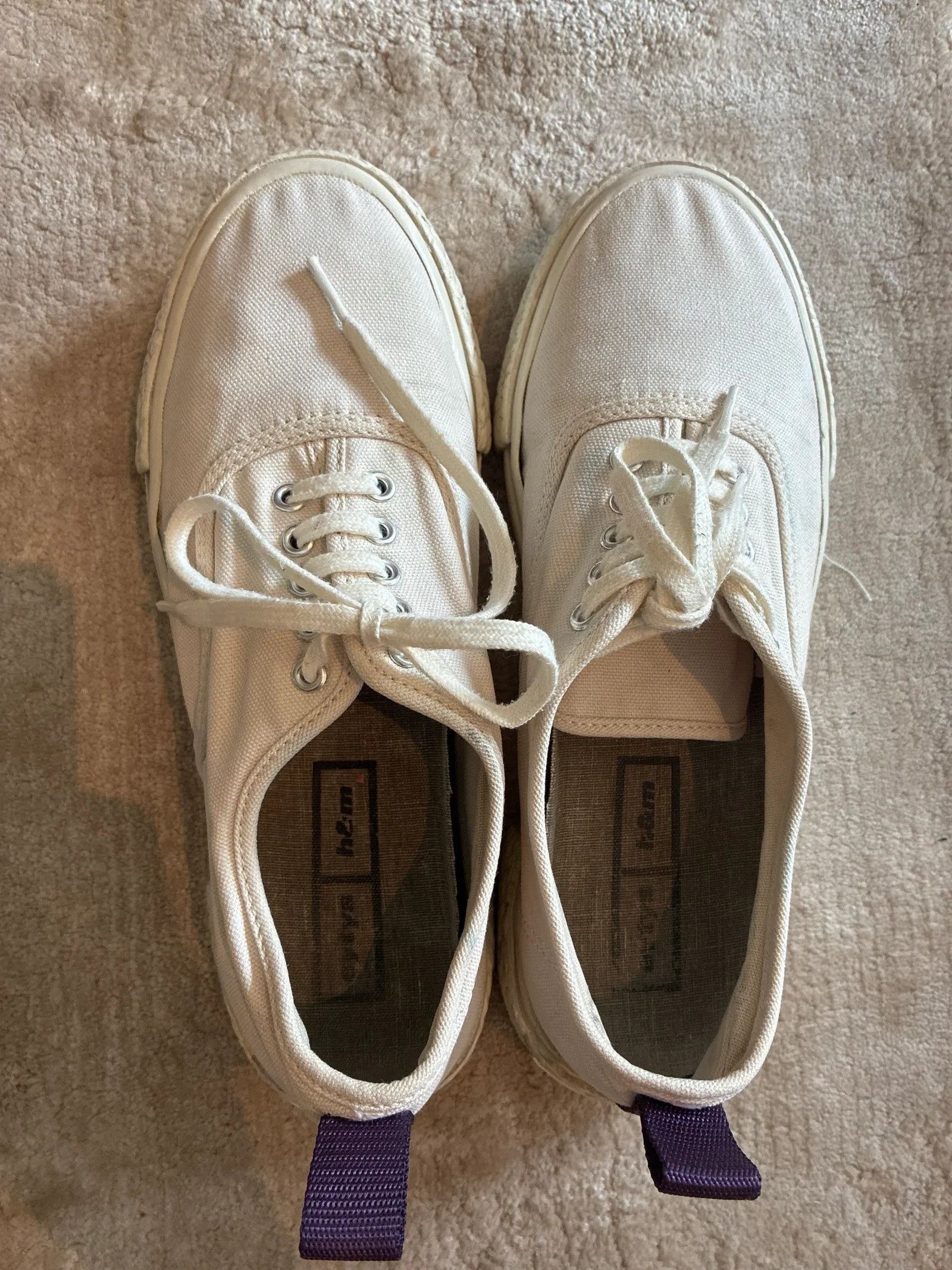 Eytys Eytys Mother Canvas White Sneakers Size US 9 / IT 39 - 3 Thumbnail