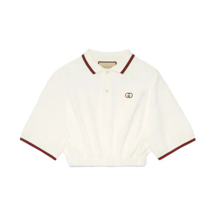 Gucci Gucci Colorful Cropped Short Sleeve Polo Shirt Size S / US 4 / IT 40 - 2 Thumbnail