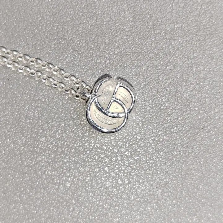 Gucci Gucci Silver Double G Charm Necklace Size ONE SIZE - 3 Thumbnail