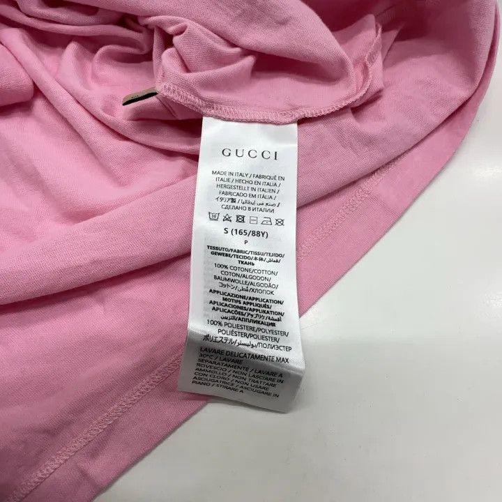 Gucci Gucci Food Badge Print Pink T-Shirt Size S / US 4 / IT 40 - 7 Thumbnail