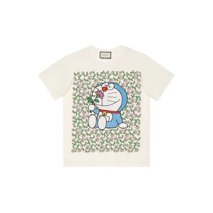 Gucci Gucci x Doraemon Cotton T-Shirt for Women Size XS / US 0-2 / IT 36-38 - 2 Thumbnail