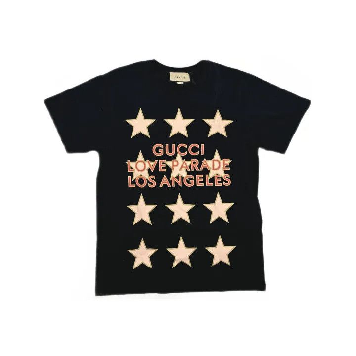 Gucci Gucci Love Parade Black Graphic T-Shirt Size XS / US 0-2 / IT 36-38 - 2 Thumbnail