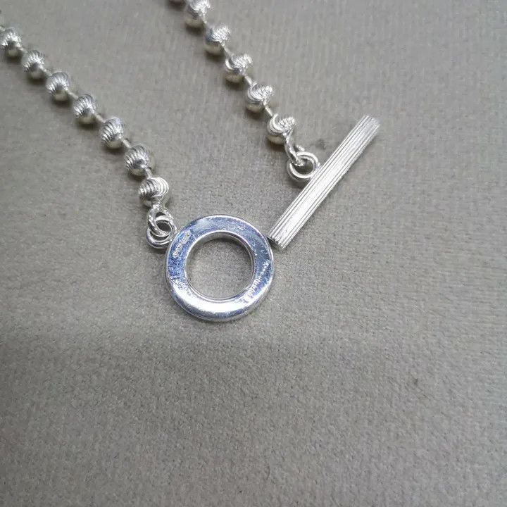 Gucci 925 Silver Beaded Necklace for Women