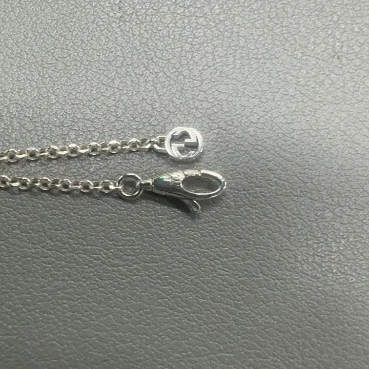 Gucci Gucci Double G Silver Necklace for Women Size ONE SIZE - 4 Thumbnail