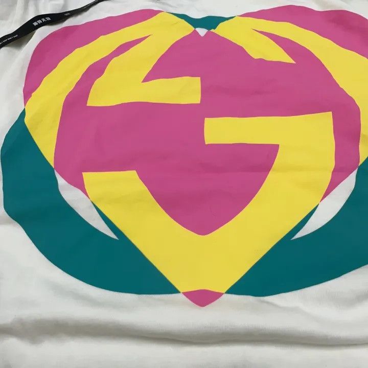 Gucci Gucci Love Parade Heart Graphic Tee Size L / US 10 / IT 46 - 7 Thumbnail
