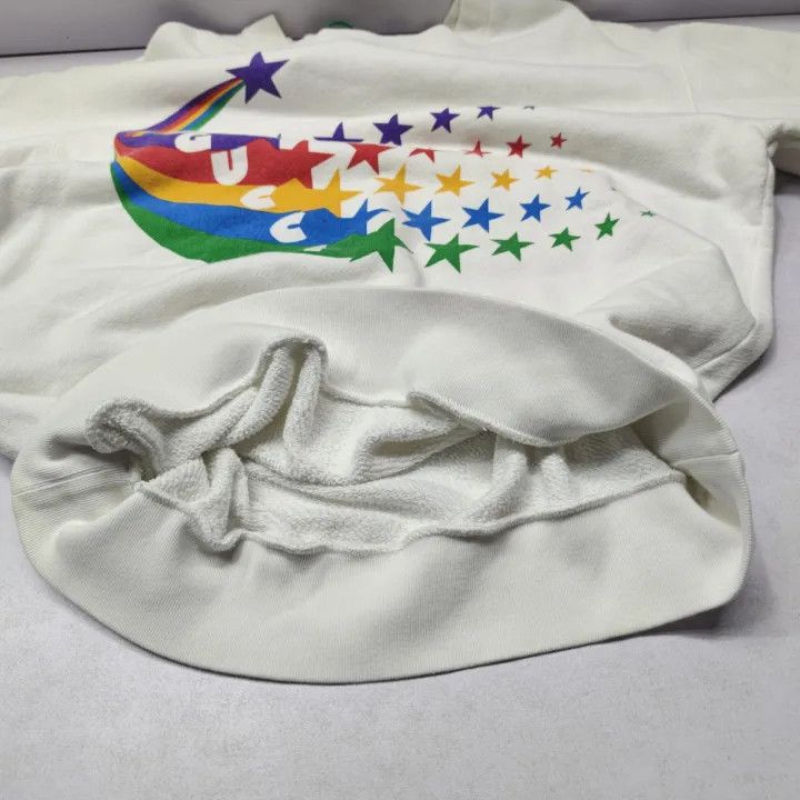 Gucci Gucci Women's Star Print Sweatshirt in Cream Size XS / US 0-2 / IT 36-38 - 10 Thumbnail