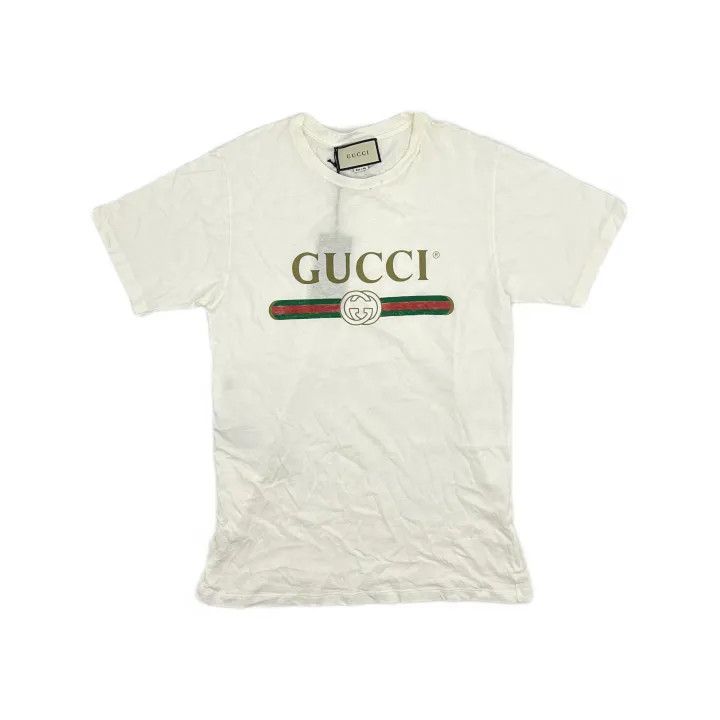 Gucci Gucci Logo Print Short Sleeve T-Shirt Size XS / US 0-2 / IT 36-38 - 2 Thumbnail
