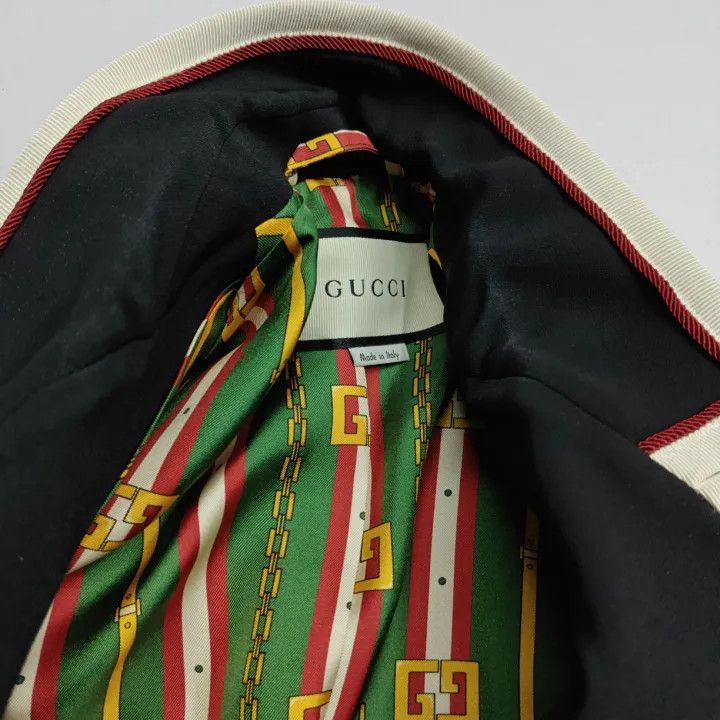 Gucci Gucci Black Suit Jacket with Metal Buttons Size M / US 6-8 / IT 42-44 - 9 Thumbnail