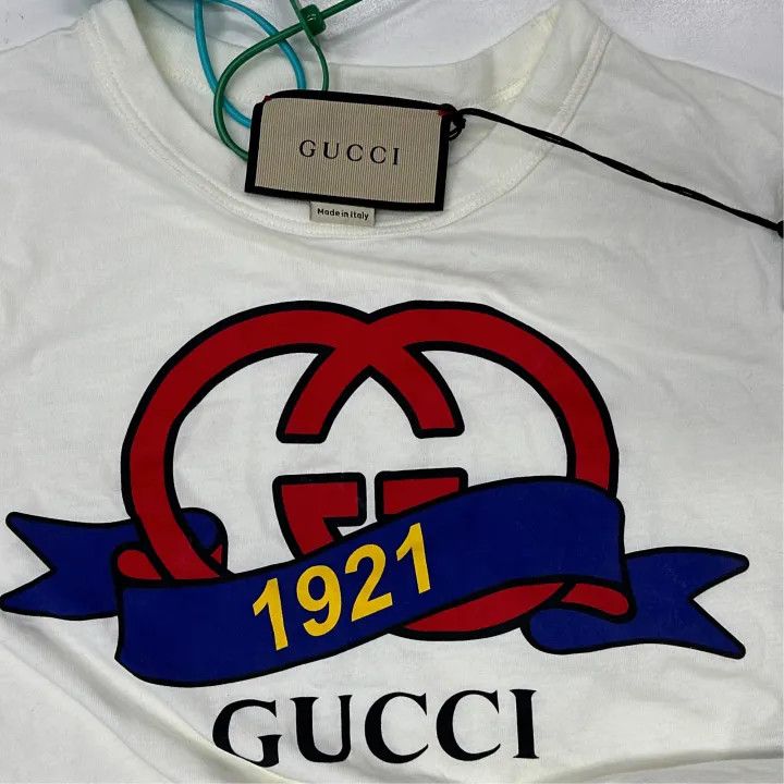 Gucci Gucci SS23 1921 Logo Print T-Shirt for Women Size S / US 4 / IT 40 - 5 Thumbnail