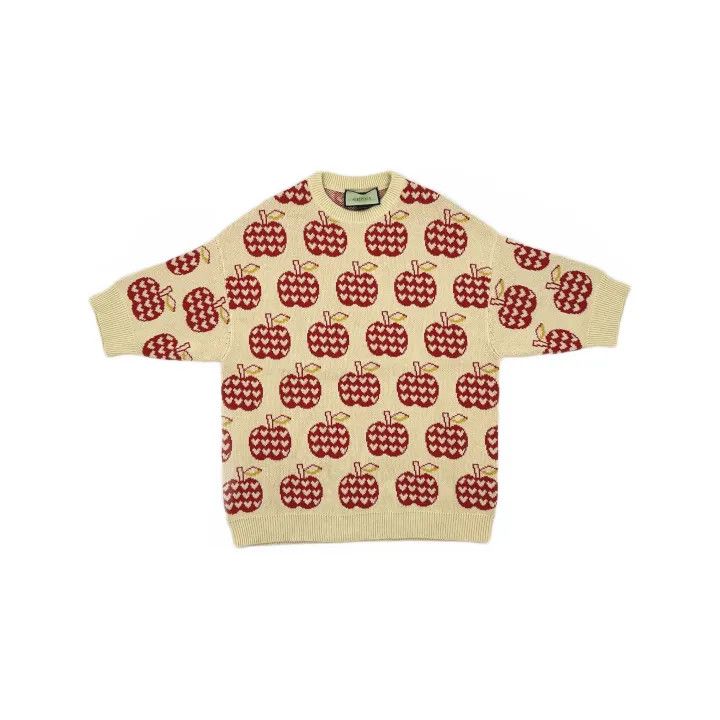 Gucci Gucci Apple Pattern Knit Sweater for Women Size S / US 4 / IT 40 - 2 Thumbnail