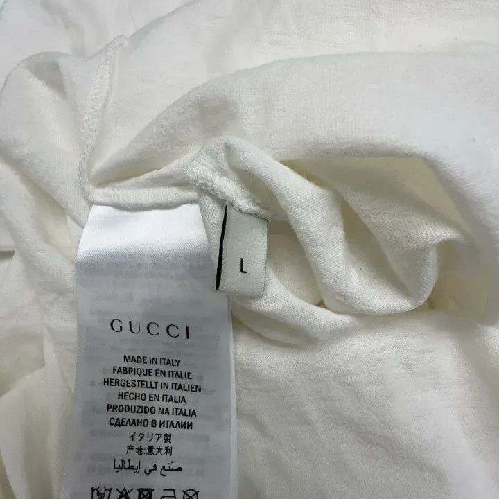 Gucci Gucci Logo Print Short Sleeve T-shirt for Women Size L / US 10 / IT 46 - 5 Thumbnail