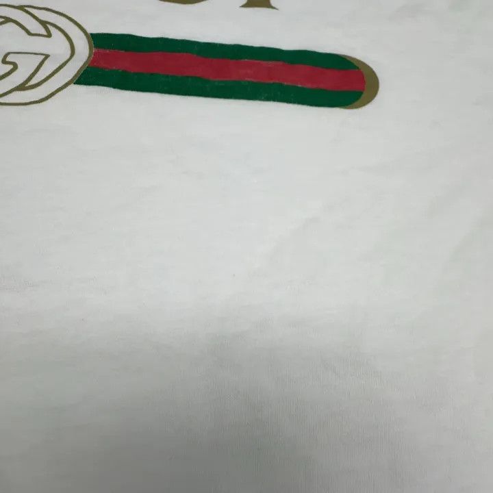 Gucci Gucci Logo Print Short Sleeve T-shirt for Women Size L / US 10 / IT 46 - 9 Thumbnail