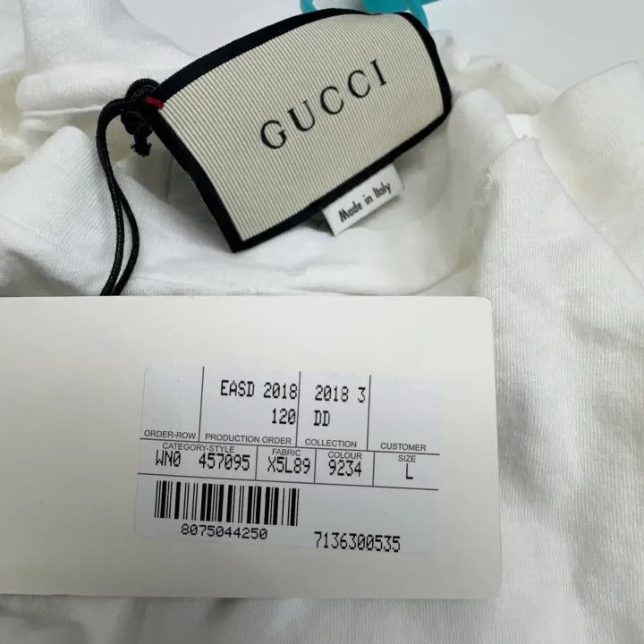 Gucci Gucci Logo Print Short Sleeve T-shirt for Women Size L / US 10 / IT 46 - 6 Thumbnail