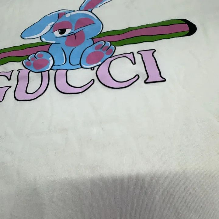 Gucci Gucci Bunny Print Short Sleeve T-Shirt Size M / US 6-8 / IT 42-44 - 7 Thumbnail
