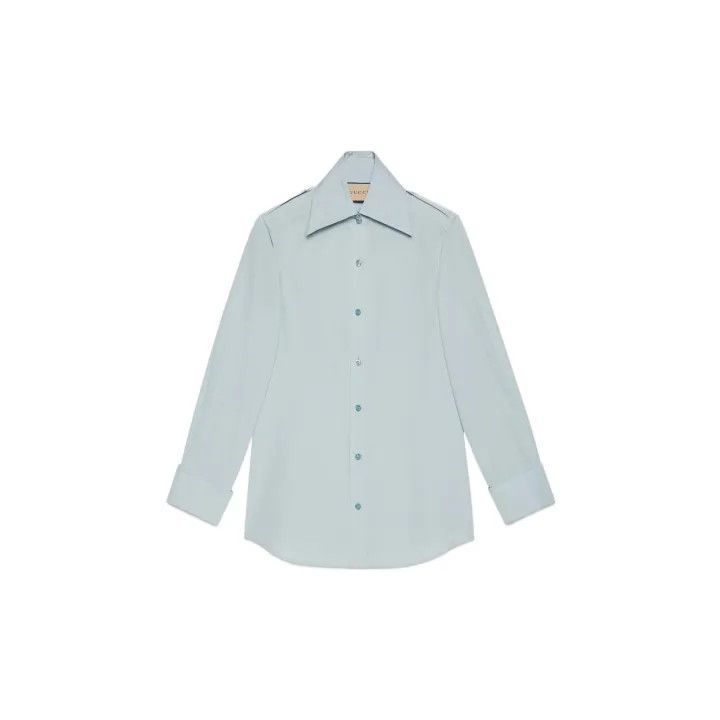Gucci Gucci SS22 Long Sleeve Button-Up Shirt Size L / US 10 / IT 46 - 2 Thumbnail