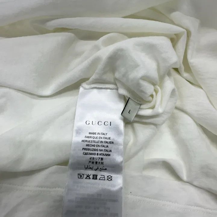 Gucci Gucci Logo Print Short Sleeve T-Shirt for Women Size L / US 10 / IT 46 - 6 Thumbnail