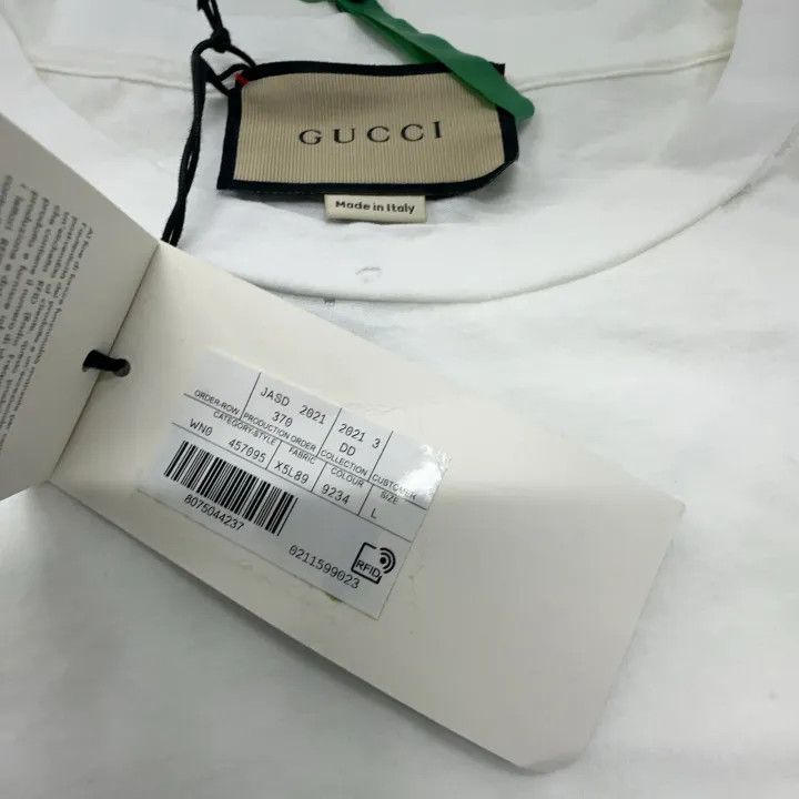 Gucci Gucci Logo Print Short Sleeve T-Shirt for Women Size L / US 10 / IT 46 - 5 Thumbnail