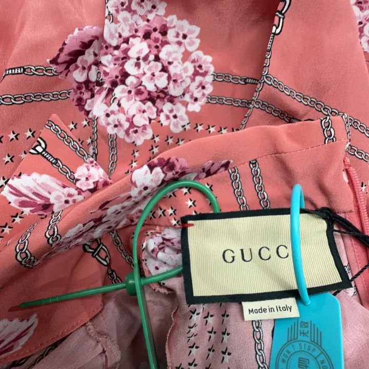 Gucci Gucci Floral Print Short Sleeve Dress Size S / US 4 / IT 40 - 5 Thumbnail