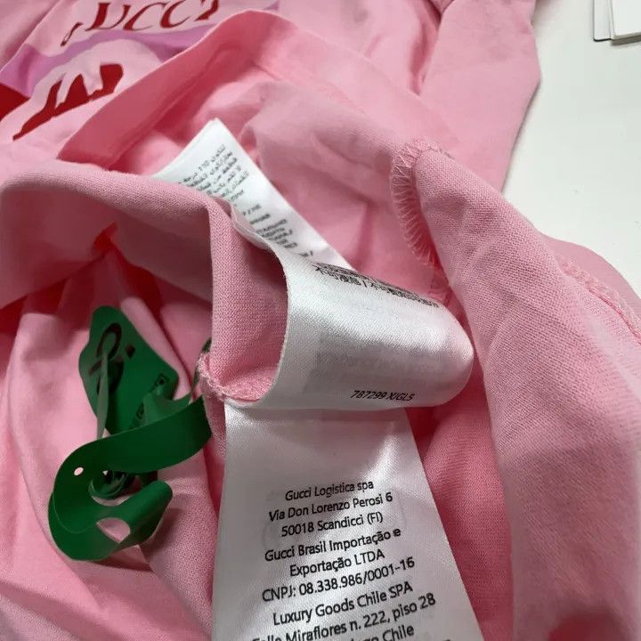Gucci Gucci Logo Print Pink T-Shirt for Women Size S / US 4 / IT 40 - 4 Thumbnail