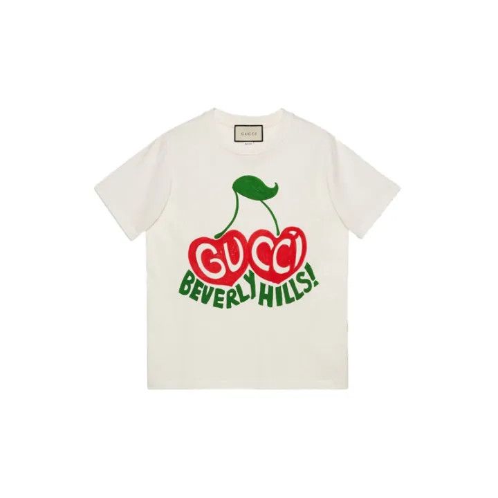 Gucci Gucci Cherry Print Short Sleeve T-Shirt Size M / US 6-8 / IT 42-44 - 2 Thumbnail