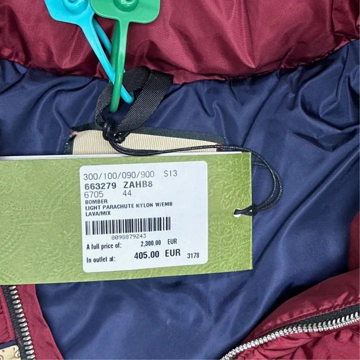 Gucci Gucci Red Nylon Hooded Jacket for Women Size L / US 10 / IT 46 - 5 Thumbnail
