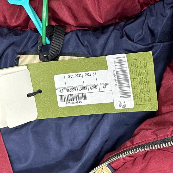 Gucci Gucci Red Nylon Hooded Jacket for Women Size L / US 10 / IT 46 - 4 Thumbnail