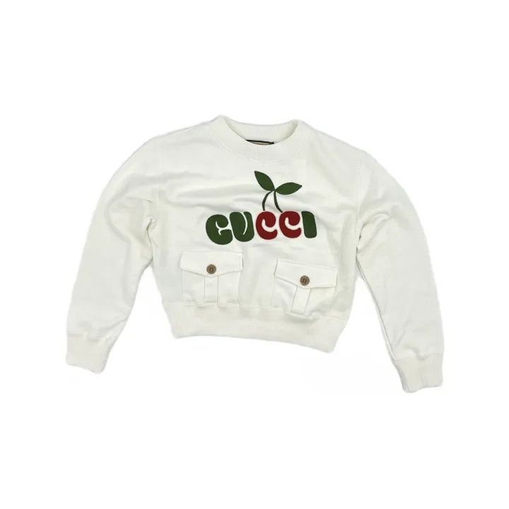 Gucci Gucci Cherry Print Cotton Sweatshirt for Women Size M / US 6-8 / IT 42-44 - 2 Thumbnail