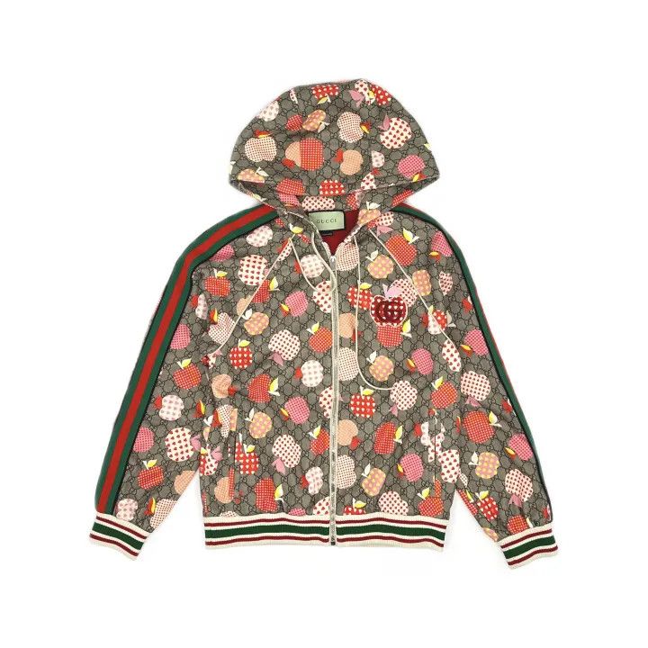 Gucci Gucci Valentine's Day Apple Pattern Hooded Jacket Size S / US 4 / IT 40 - 2 Thumbnail