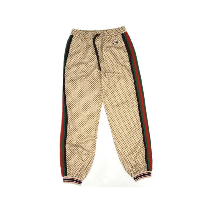 Gucci GUCCI Beige Double G Logo Casual Pants Size 28" / US 6 / IT 42 - 2 Thumbnail