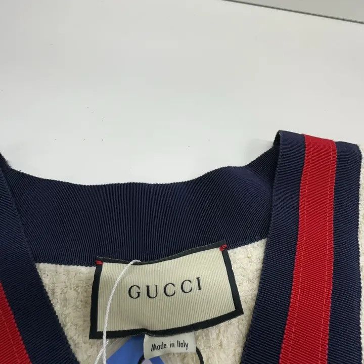 Gucci Gucci Striped V-Neck Short Sleeve Dress Size S / US 4 / IT 40 - 6 Thumbnail