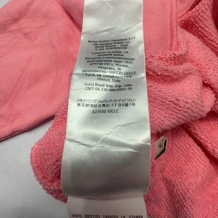 Gucci Gucci Pink Logo Print Sweatshirt for Women Size M / US 6-8 / IT 42-44 - 4 Thumbnail