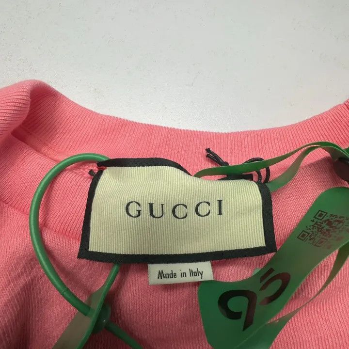 Gucci Gucci Pink Logo Print Sweatshirt for Women Size M / US 6-8 / IT 42-44 - 6 Thumbnail
