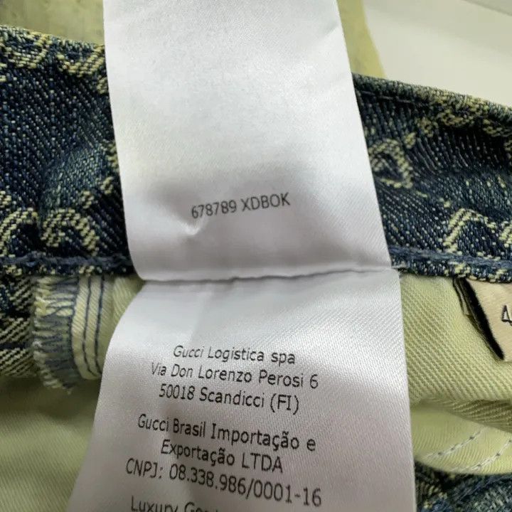 Gucci Gucci GG A-Line Denim Skirt in Blue Black Size 40" / US 18 - 4 Thumbnail