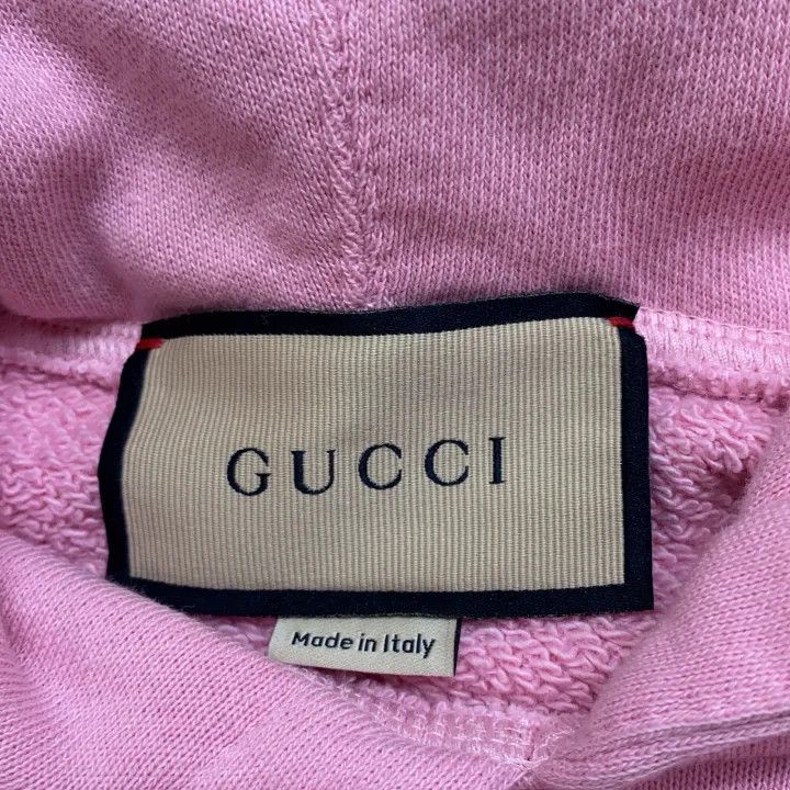 Gucci Gucci Pink Hoodie with Lettering Print Size S / US 4 / IT 40 - 3 Thumbnail