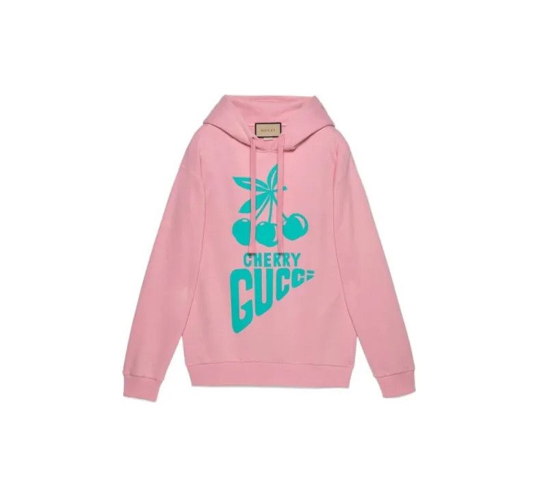 Gucci Gucci Pink Hoodie with Lettering Print Size S / US 4 / IT 40 - 2 Thumbnail