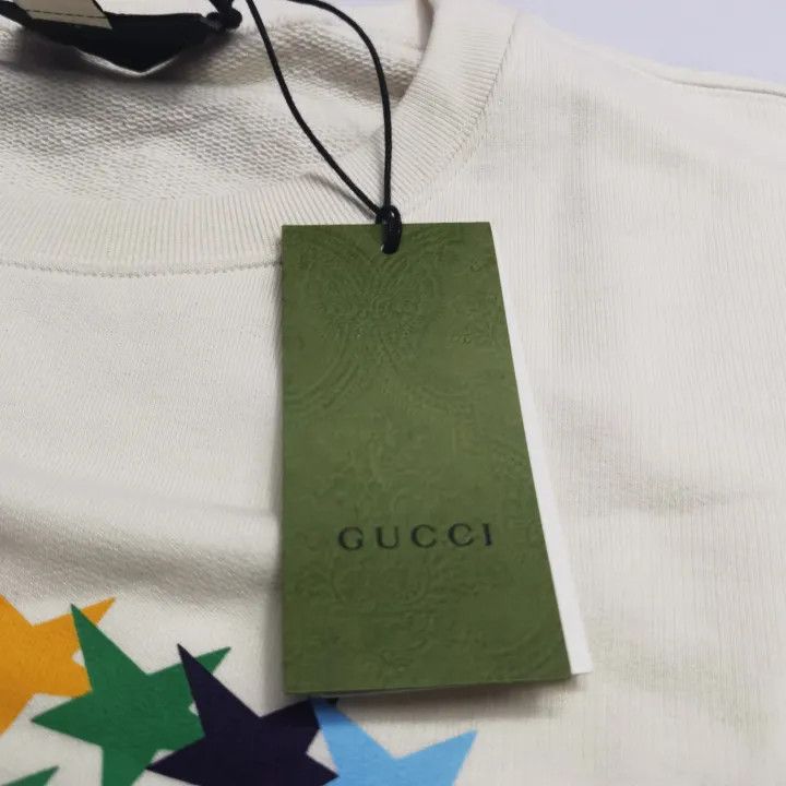 Gucci Gucci Logo Star Print Sweatshirt for Women Size XXL / US 16-18 / IT 52-54 - 5 Thumbnail
