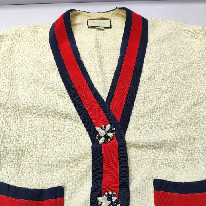 Gucci Gucci Color-Block Tweed Jacket for Women Size XS / US 0-2 / IT 36-38 - 9 Thumbnail
