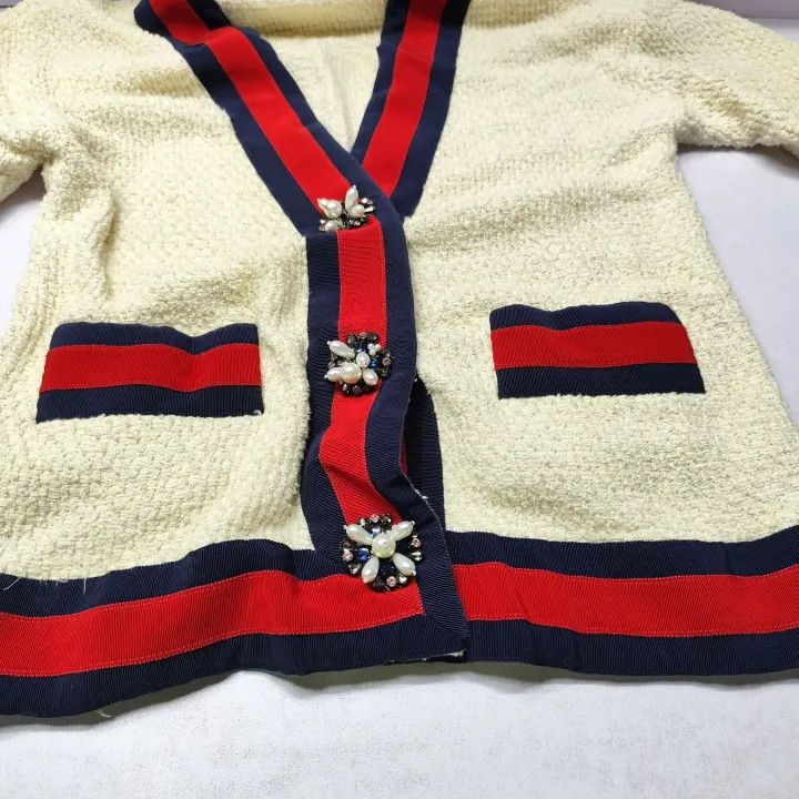 Gucci Gucci Color-Block Tweed Jacket for Women Size XS / US 0-2 / IT 36-38 - 10 Thumbnail