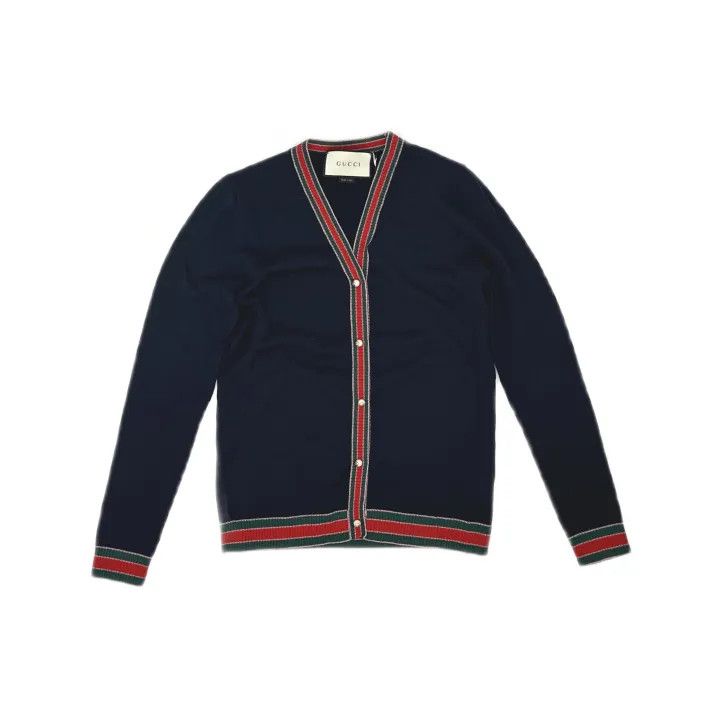 Gucci Gucci Striped V-Neck Long Sleeve Sweater Size S / US 4 / IT 40 - 2 Thumbnail