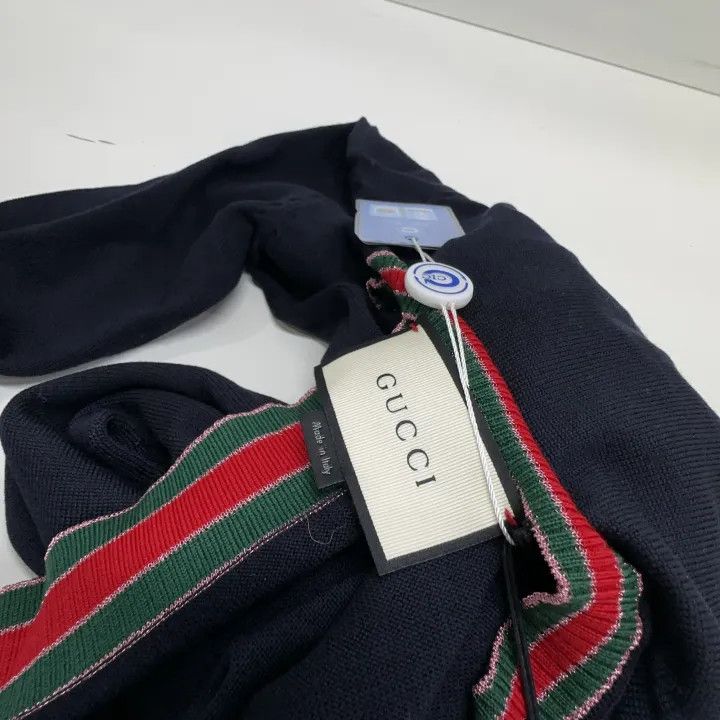 Gucci Gucci Striped V-Neck Long Sleeve Sweater Size S / US 4 / IT 40 - 7 Thumbnail